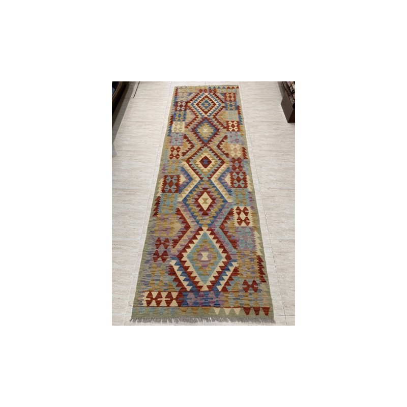 A64304 Kilim étnico afghano 2,52X0,82